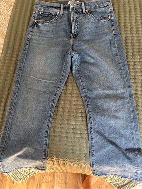 LOFT Blue Denim Ankle Crop Jeans
